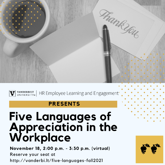 ELE 5 Languages of Appreciation in the Workplace