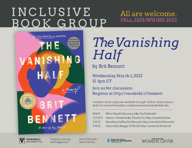 Inclusive Book Group The Vanishing Half