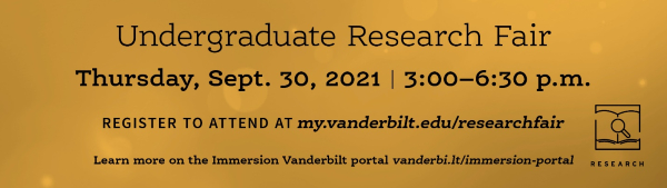 Undergraduate Research Fair Sept. 30