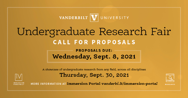 Undergraduate Research Fair Call for Proposals fall 2021