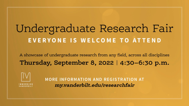 Fall 2022 Undergraduate Research Fair