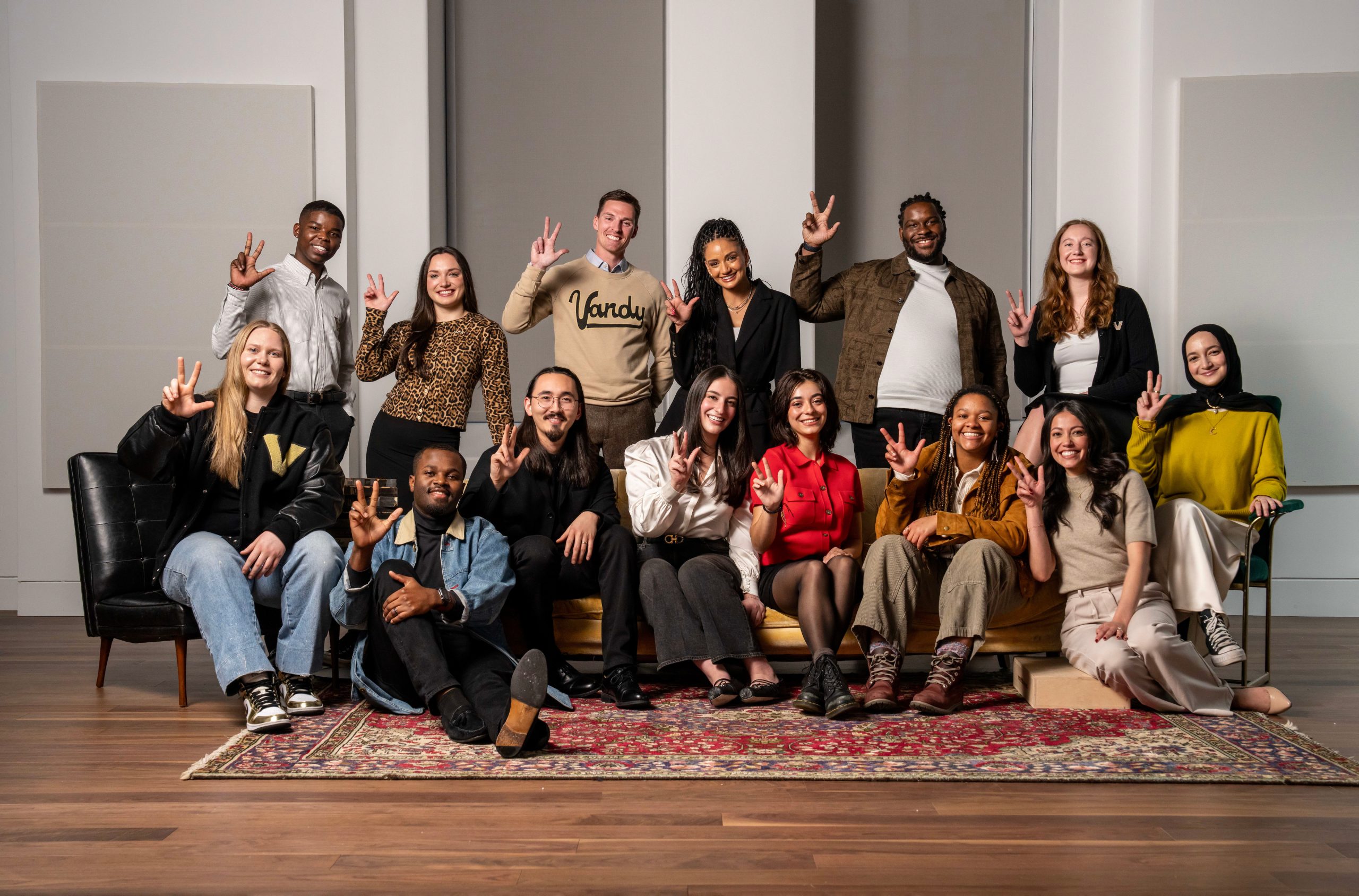 Class of 2025 Media Day photo shoot at Kirkland Hall Studio.