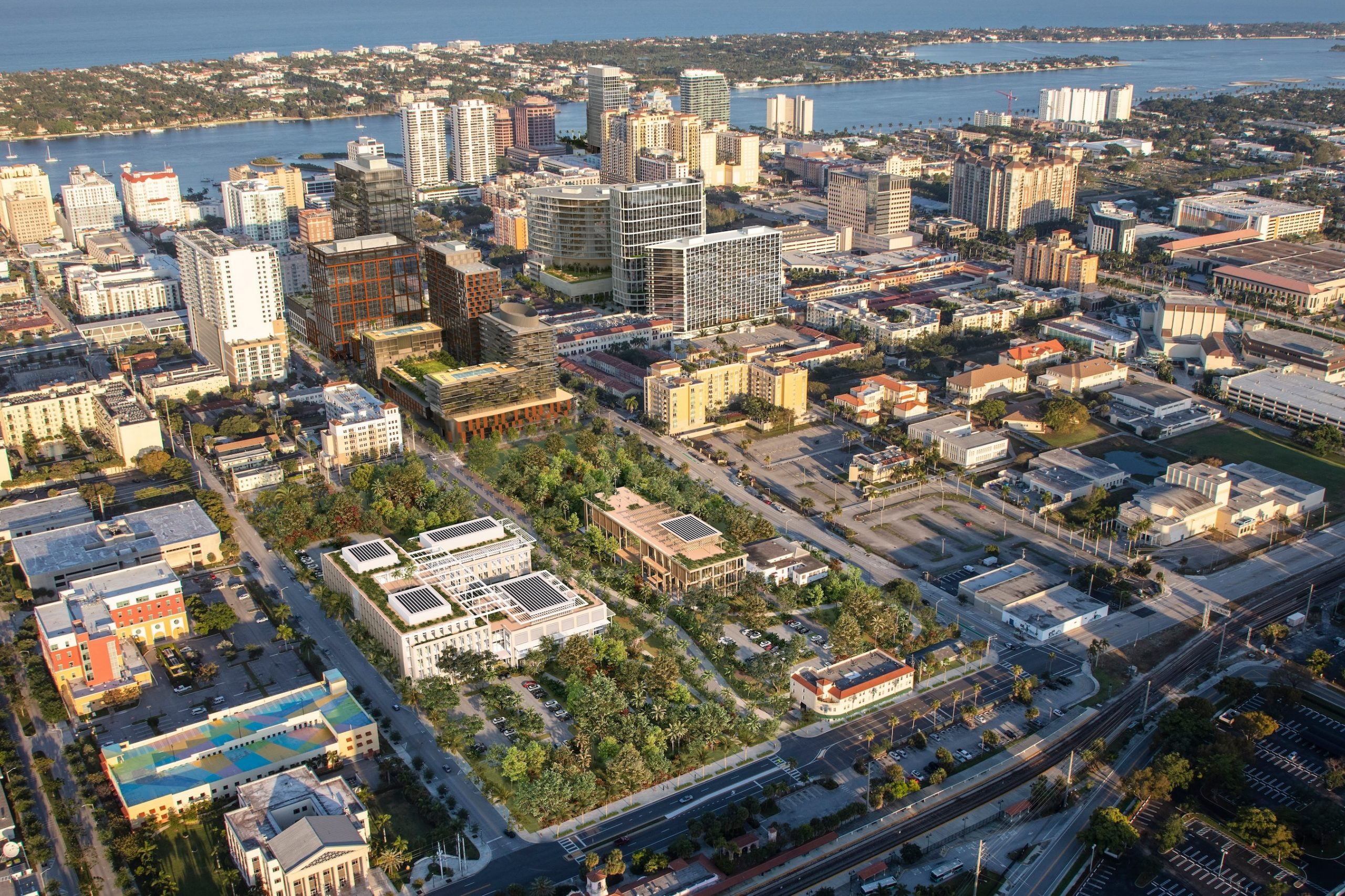 Aerial view rendering of West Palm Beach location