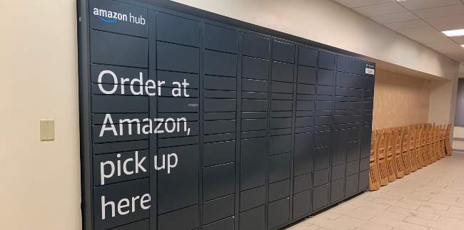 Amazon Hub Lockers available at Rand, Commons Center