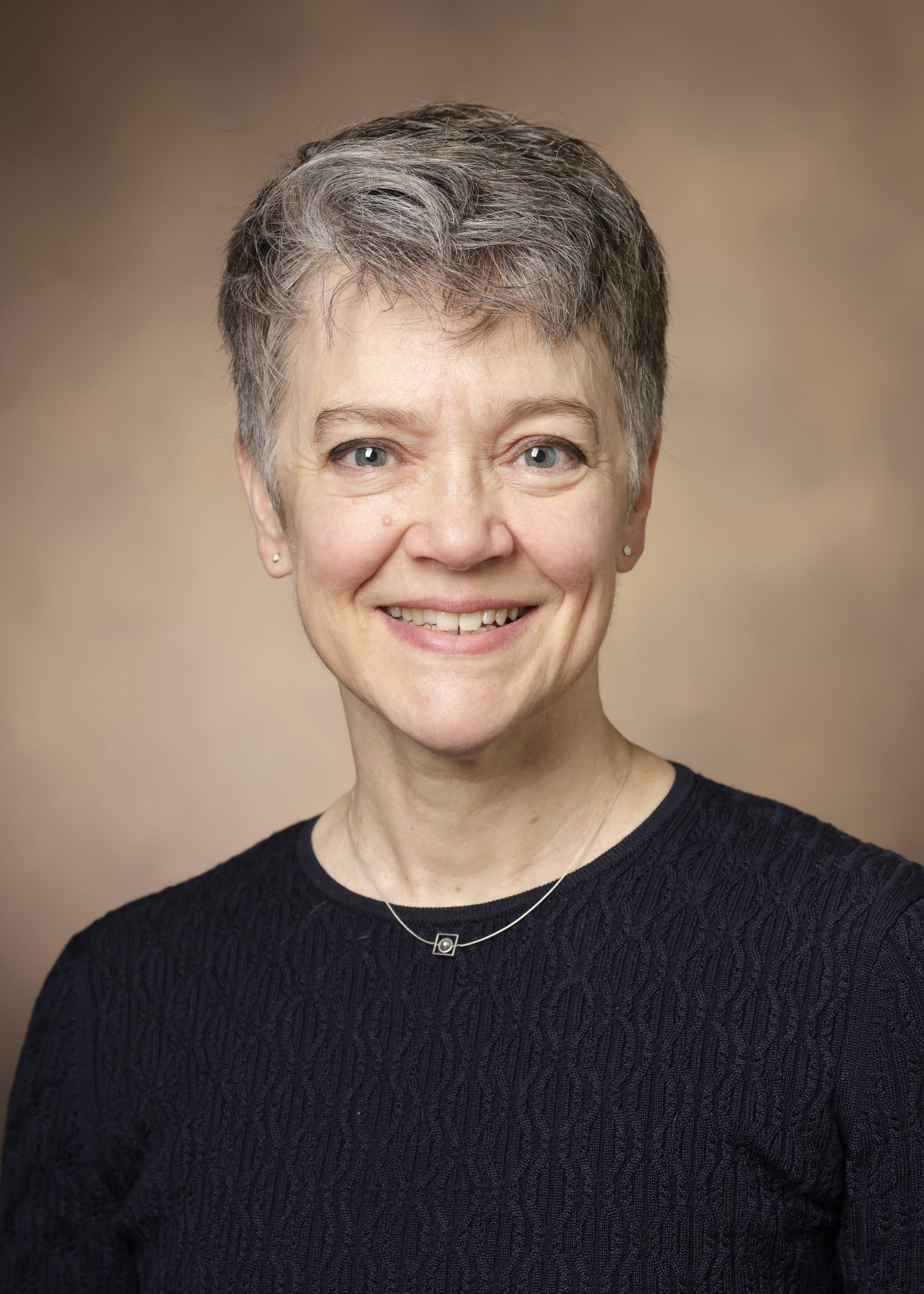 A headshot of a woman