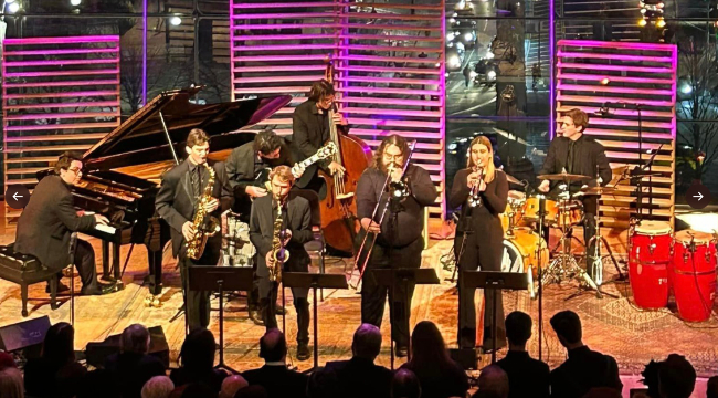 The Blair Big Band performs at the third annual Jack Rudin Jazz Championship held Jan. 14 and 15 at Jazz at Lincoln Center in New York City.