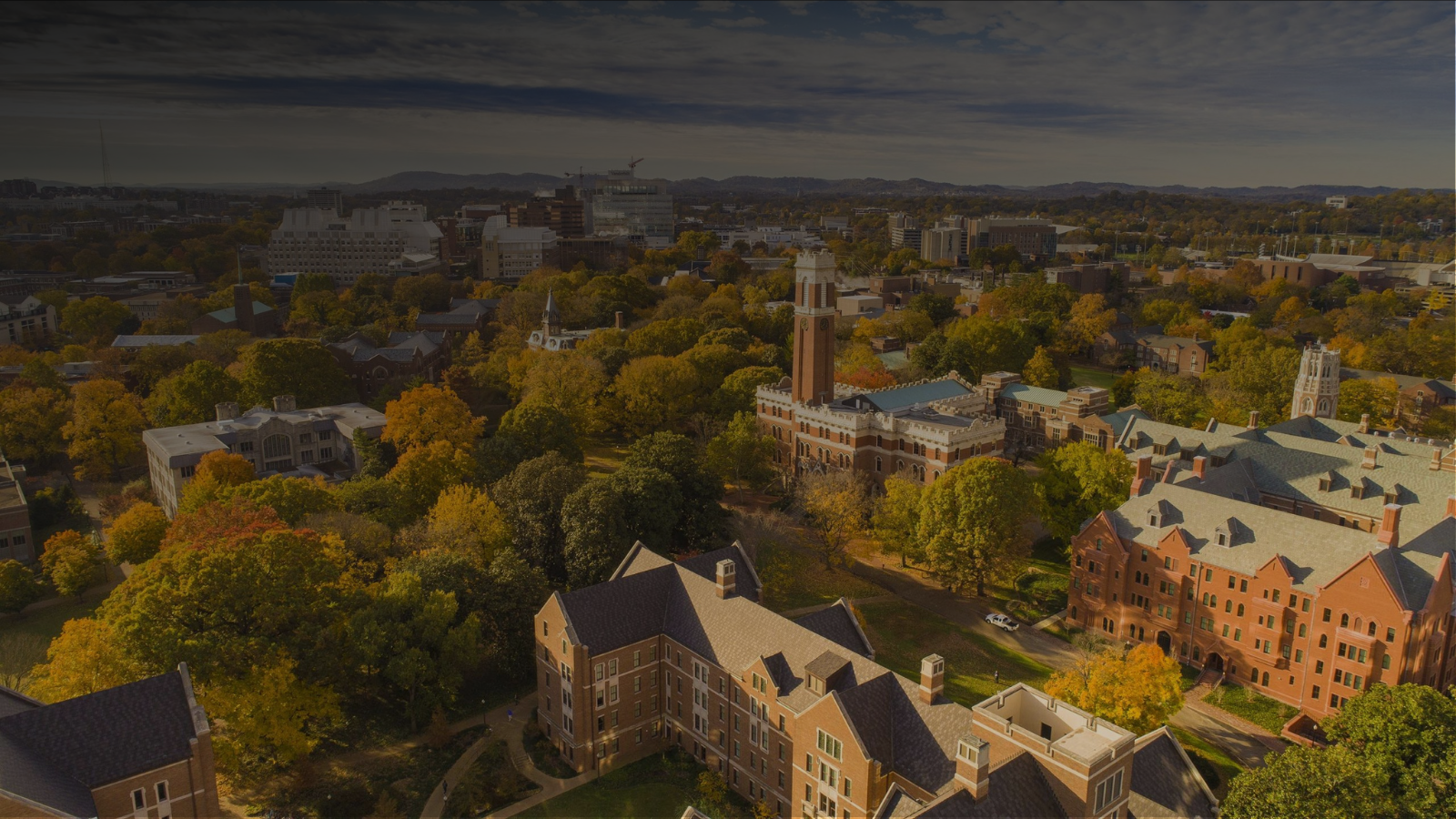 Vanderbilt University aerial campus photo