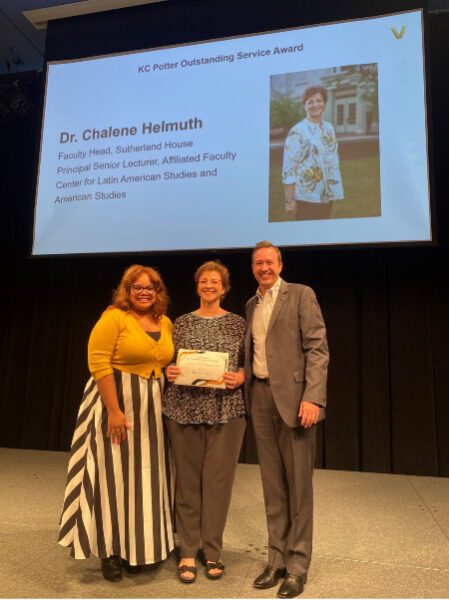 The annual DOS Awards Ceremony was held April 19, during which Helmuth was recognized for her service to the first-year student experience. 