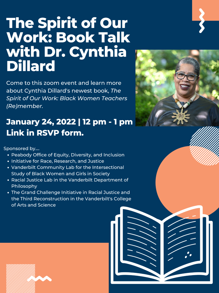 Cynthia Dillard lecture poster