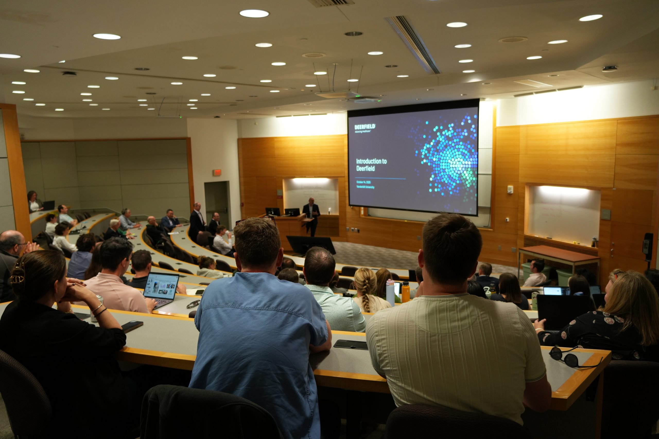 Deerfield's leadership team spent two days at Vanderbilt to engage faculty in discussions about potential projects of mutual interest. 
