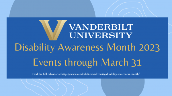 Vanderbilt University Disability Awareness Month logo