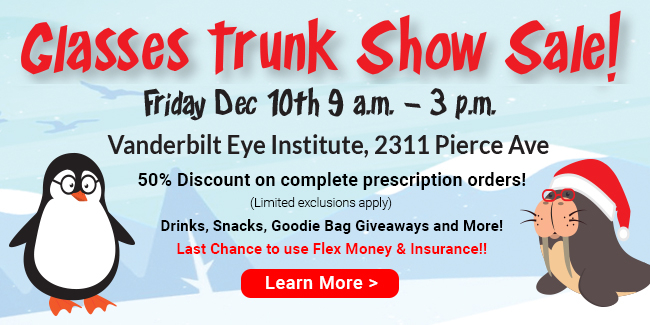 Vanderbilt Eye Institute trunk show is Dec. 10