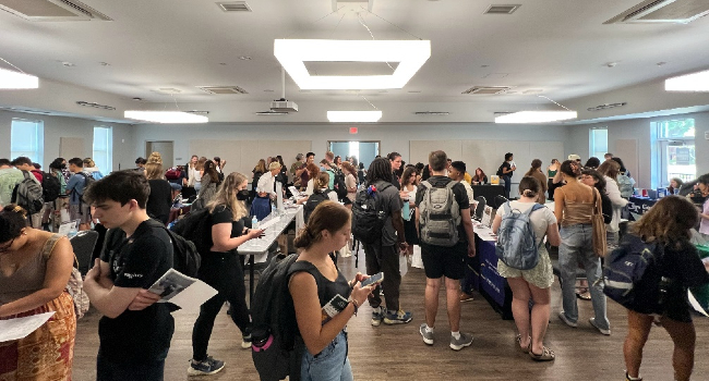 More than 300 undergraduate students learned about Vanderbilt’s study abroad and experiential learning opportunities at the fair.