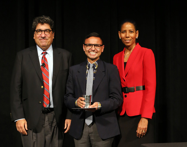 Chancellor presents top prizes, including new award for excellence in equity, diversity and inclusion research, at fall assembly