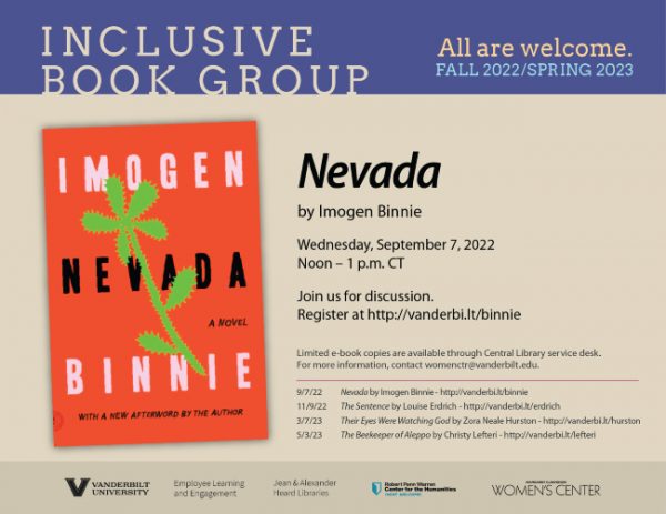 Inclusive Book Group: Nevada by Imogen Binnie