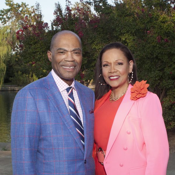 Portrait shot of Dr. Kevin Churchwell and his wife, Gloria Respress-Churchwell