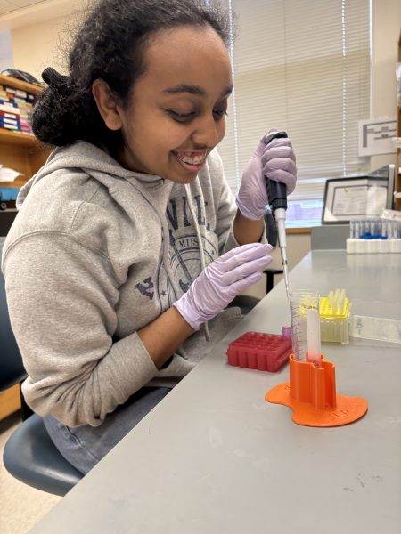 woman working in a lab