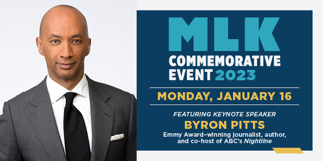 Acclaimed journalist Byron Pitts to speak at Vanderbilt’s 2023 MLK Day commemorative event