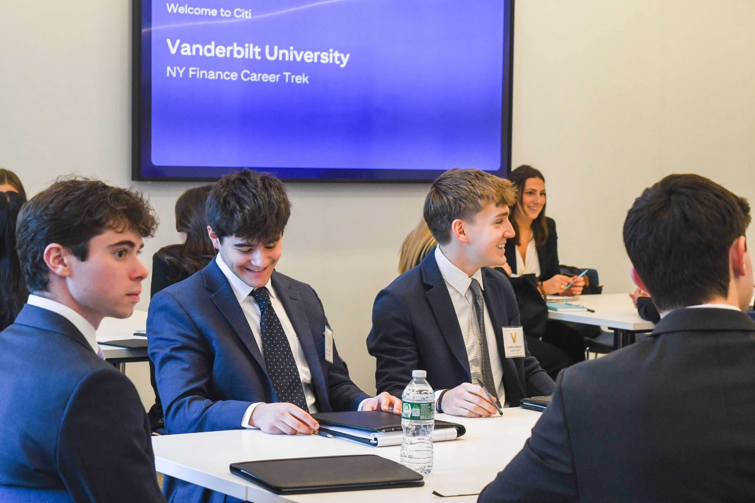 Vanderbilt students on the Spring 2025 NYC Finance Trek. (Vanderbilt University Career Center)