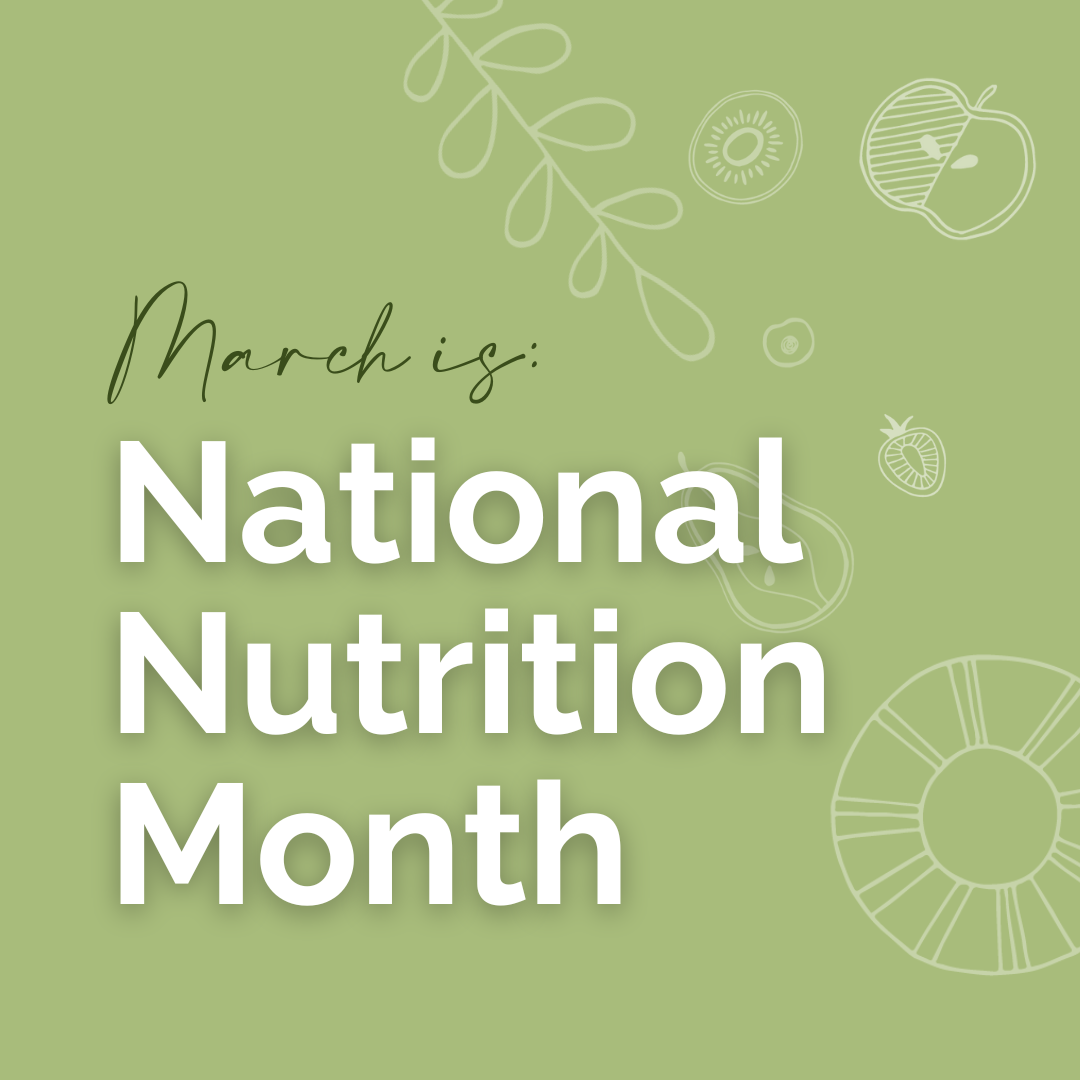 Green National Nutrition Month logo