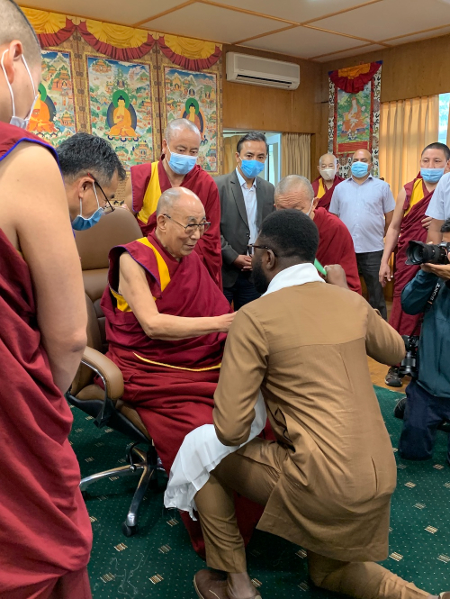 Alumona was one of 26 young leaders from conflict-torn regions who travelled to India in September to meet with the Dalai Lama.