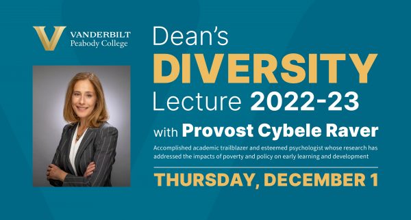 Promotional graphic for December 1 Dean's Diversity Lecture