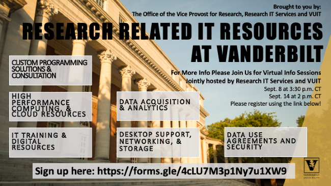 Research-related IT resources at Vanderbilt