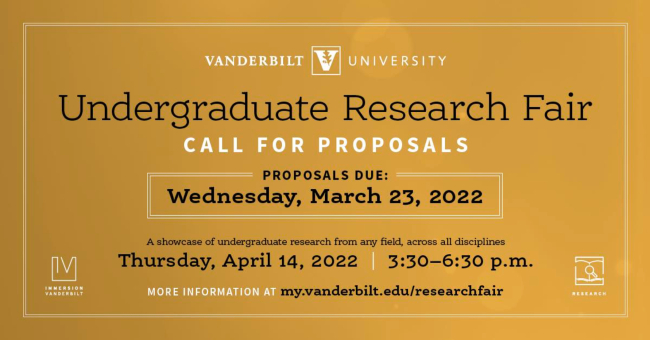 Student proposals now being accepted for spring Undergraduate Research Fair April 14