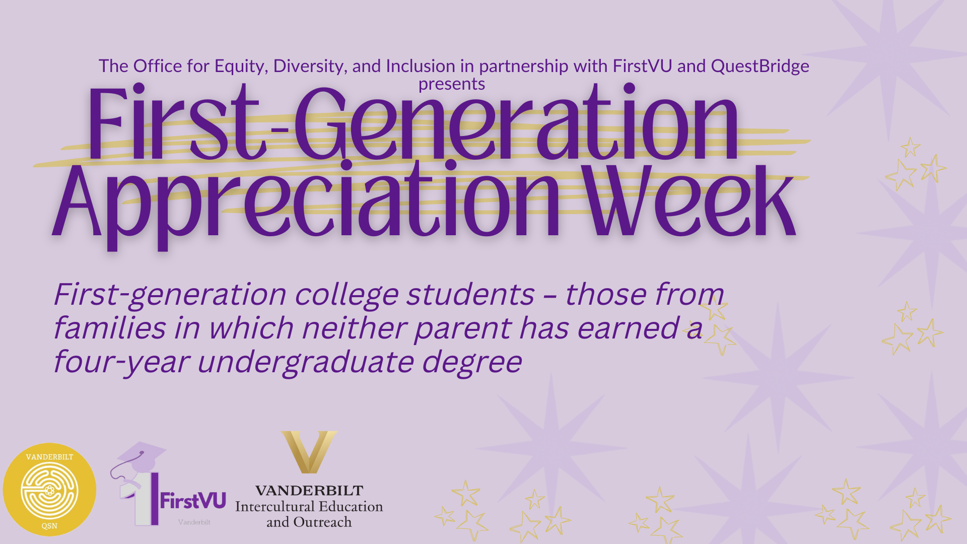 Vanderbilt to celebrate first-generation students Nov. 3–11