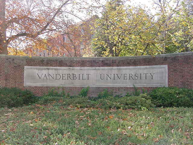 Vanderbilt University sign