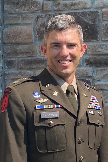 Headshot of LTC Zachary Dadisman in Army uniform