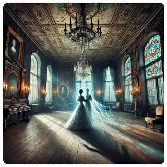 AI Art showing dancers in a ballroom