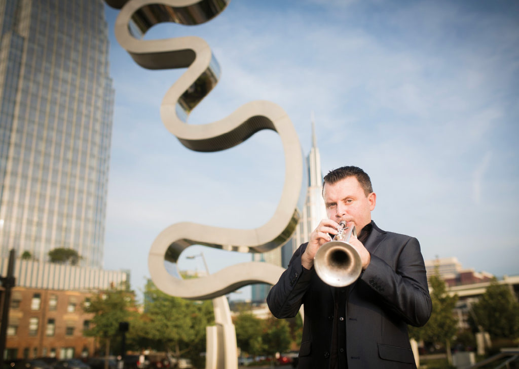 Costa Rica native Jose Sibaja, associate professor of trumpet