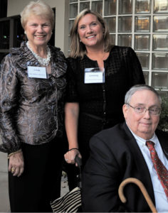 Dr. Arthur Booth, with his wife, Linda, and their daughter, Kimberly, at the Hospice Atlanta Center, to which Booth devoted so much of his time (HOSPICE ATLANTA)