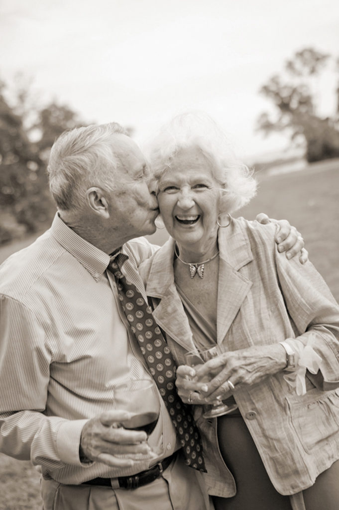 black-and-white photo of Bob and Sharon Keith