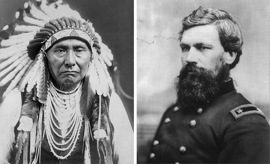 Chief Joseph and Gen. Oliver Otis Howard (ARCHIVAL PHOTOS: LIBRARY OF CONGRESS)