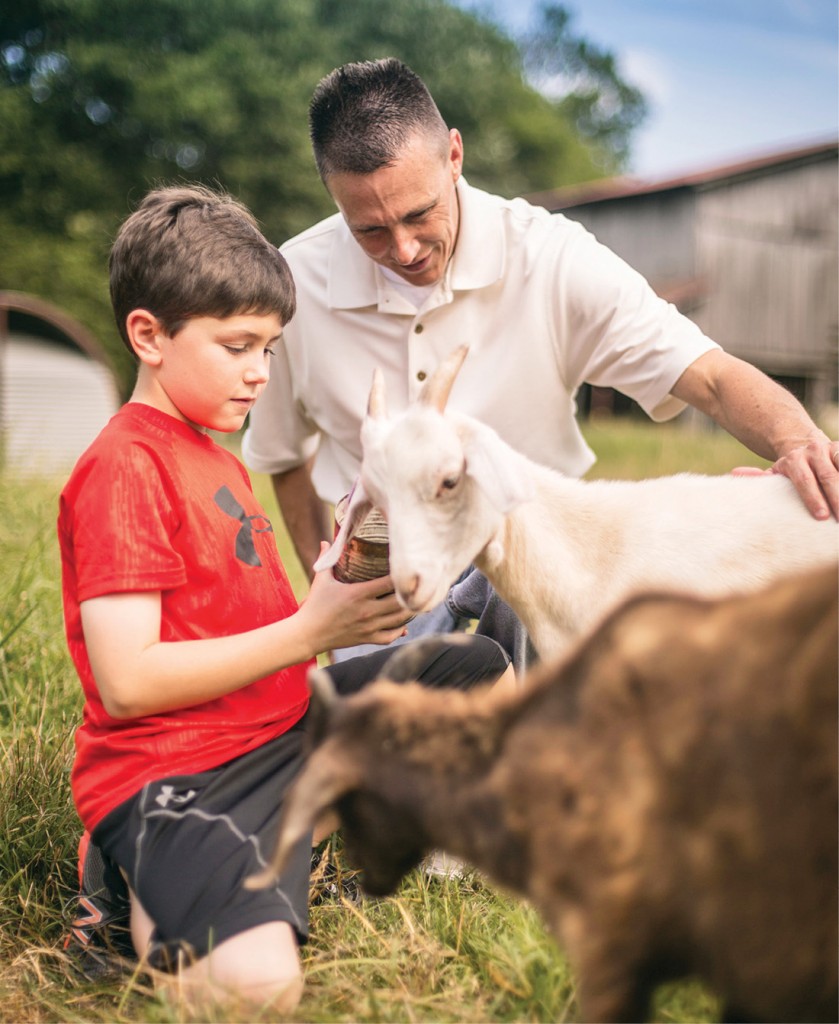 Photo of Christopher Clauss with his father