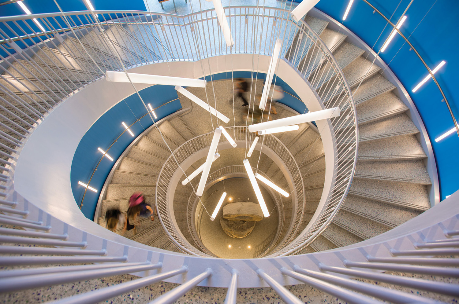 photo of the stairwell of the Engineering and Science Building