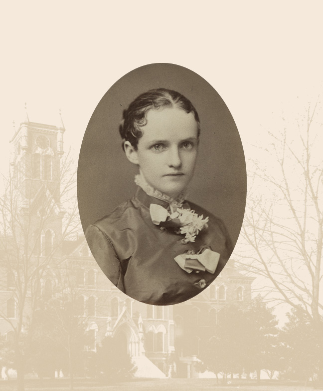 Among Vanderbilt’s very first students, Kate Lupton Wilkinson received her diploma in private in 1879, silently breaking the gender barrier as she became the university’s first woman graduate. Twelve more years would pass before Vanderbilt officially awarded degrees to women. (VANDERBILT SPECIAL COLLECTIONS AND UNIVERSITY ARCHIVES)