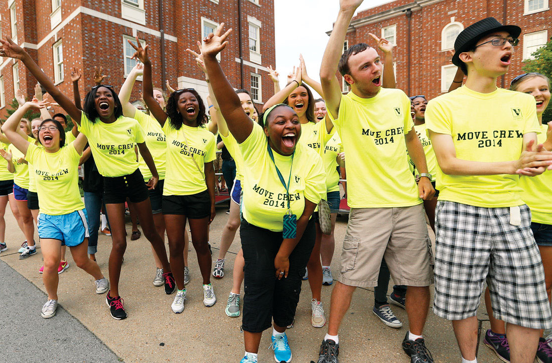 VU Move Crew and VUceptors helped first-year students get settled
