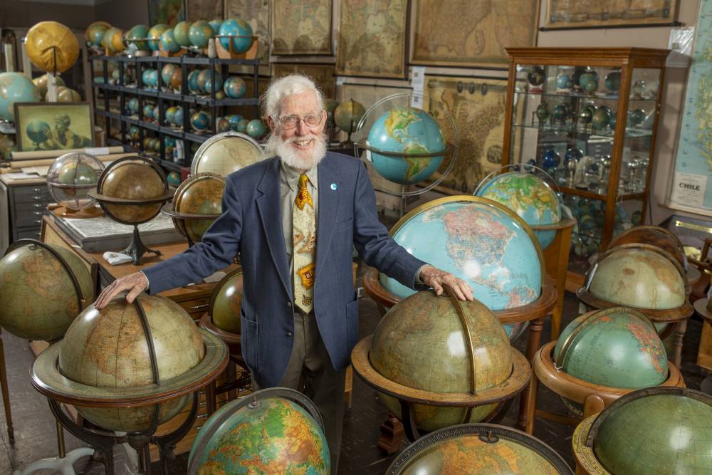 Murray Hudson’s chance purchase of 52 maps in England in 1964 led to a lifelong love for collecting and, ultimately, a career in antiques dealing. (Vanderbilt University/John Russell)