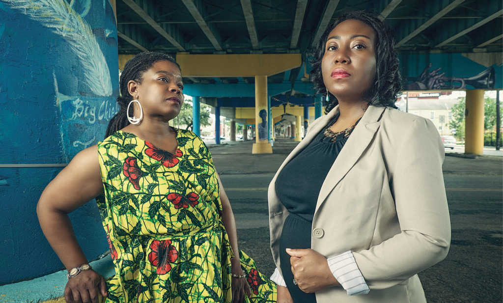 Ecclesiastes, left, and Ramsey are working together to rejuvenate and transform a long-neglected, 25-block New Orleans corridor that stands in the shadow of an elevated expressway constructed more than 50 years ago. Photo by Greg Miles