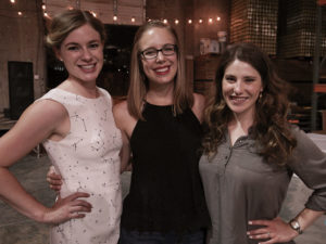 Blair alumnae (left to right) Charlotte Ulrich, Erin Ridge and Lindsay Cunningham created the Nashville chapter of Opera on Tap. Photo by Nduka Onwuzuruigbo