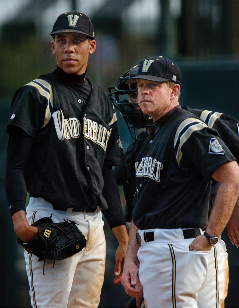 Price (left) and Coach Corbin in 2005 (PAUL LEVY)