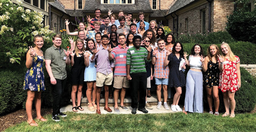 Elizabeth Hawkins, BA’86, and Bill Hawkins, BS’82, hosted the Nashville Summer Send-Off Party this summer. They are the parents of Charlie Hawkins, BA’18, and Eliza Hawkins, Class of 2021.