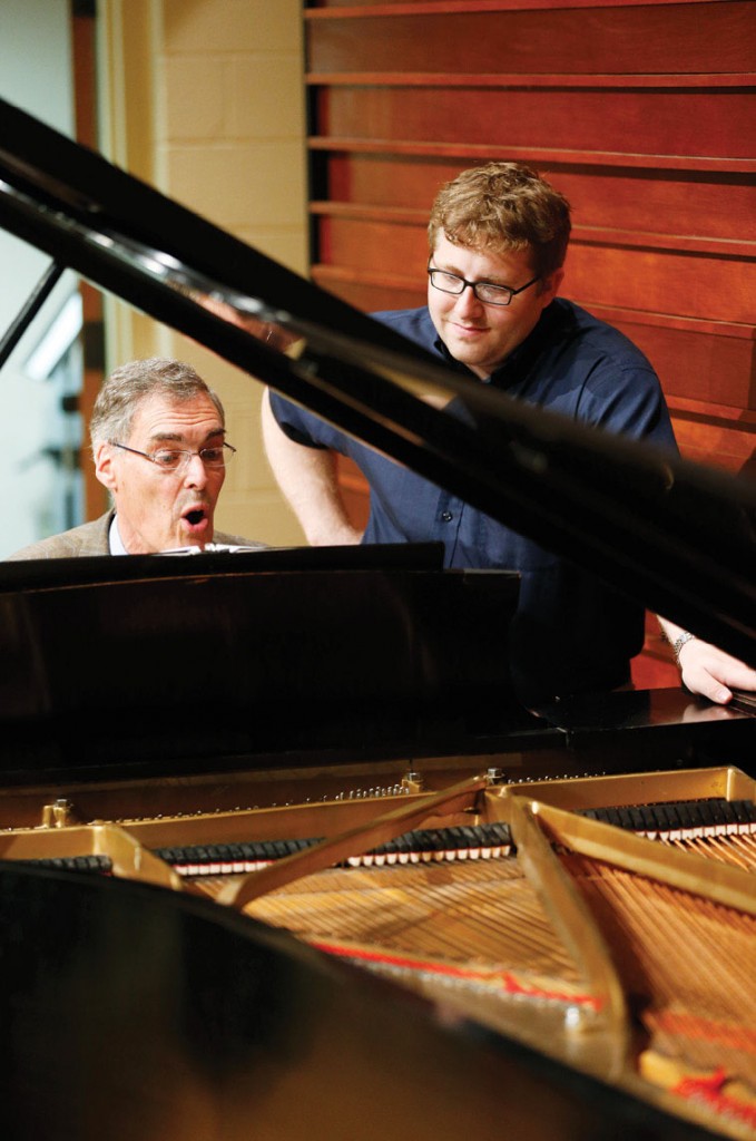 Collaborative pianist  Roger Vignoles works with Dean Peiskee