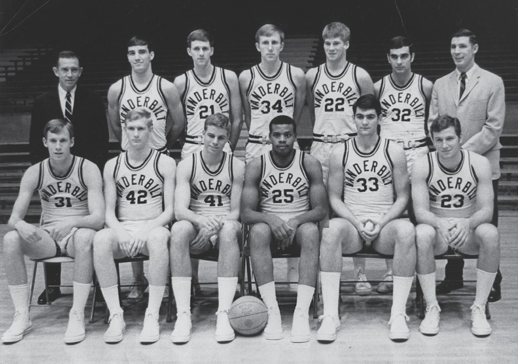 Coach Roy Skinner’s 1969 Vanderbilt basketball squad (VANDERBILT SPECIAL COLLECTIONS AND UNIVERSITY ARCHIVES)