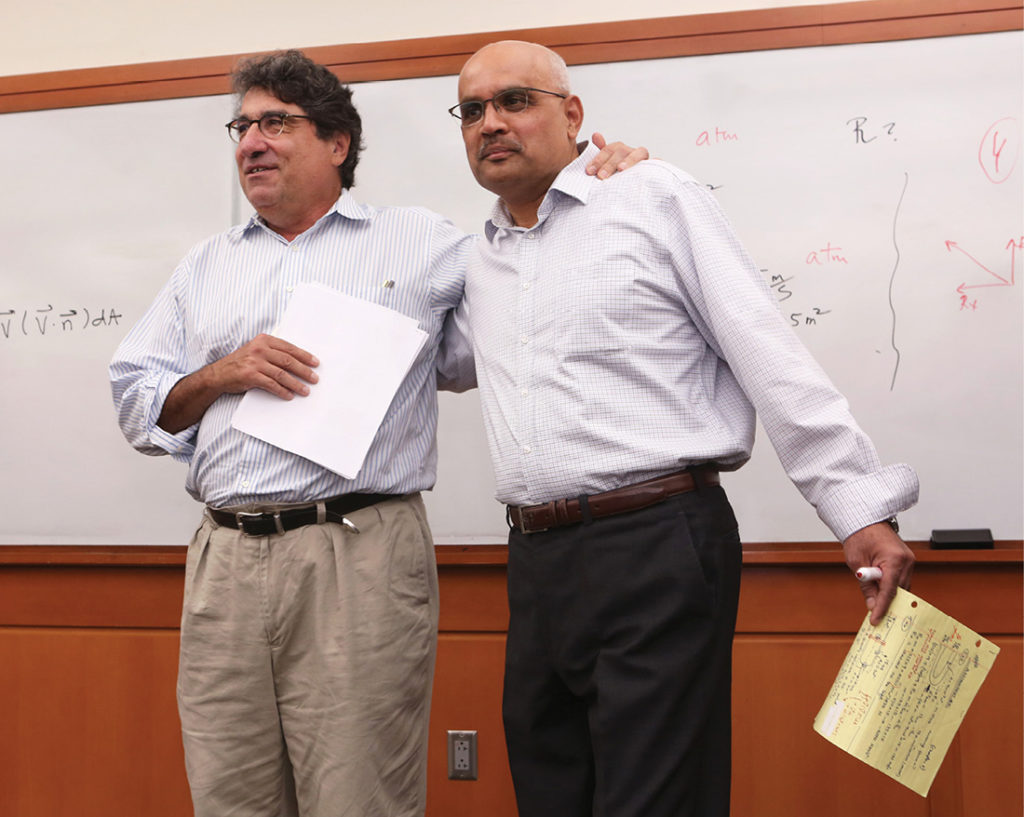 photo of Chancellor Zeppos and Professor Anilkumar